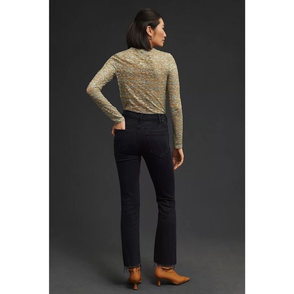Anthropologie MOTHER The Hustler Ankle Fray Jeans $238 - Picture 4 of 9